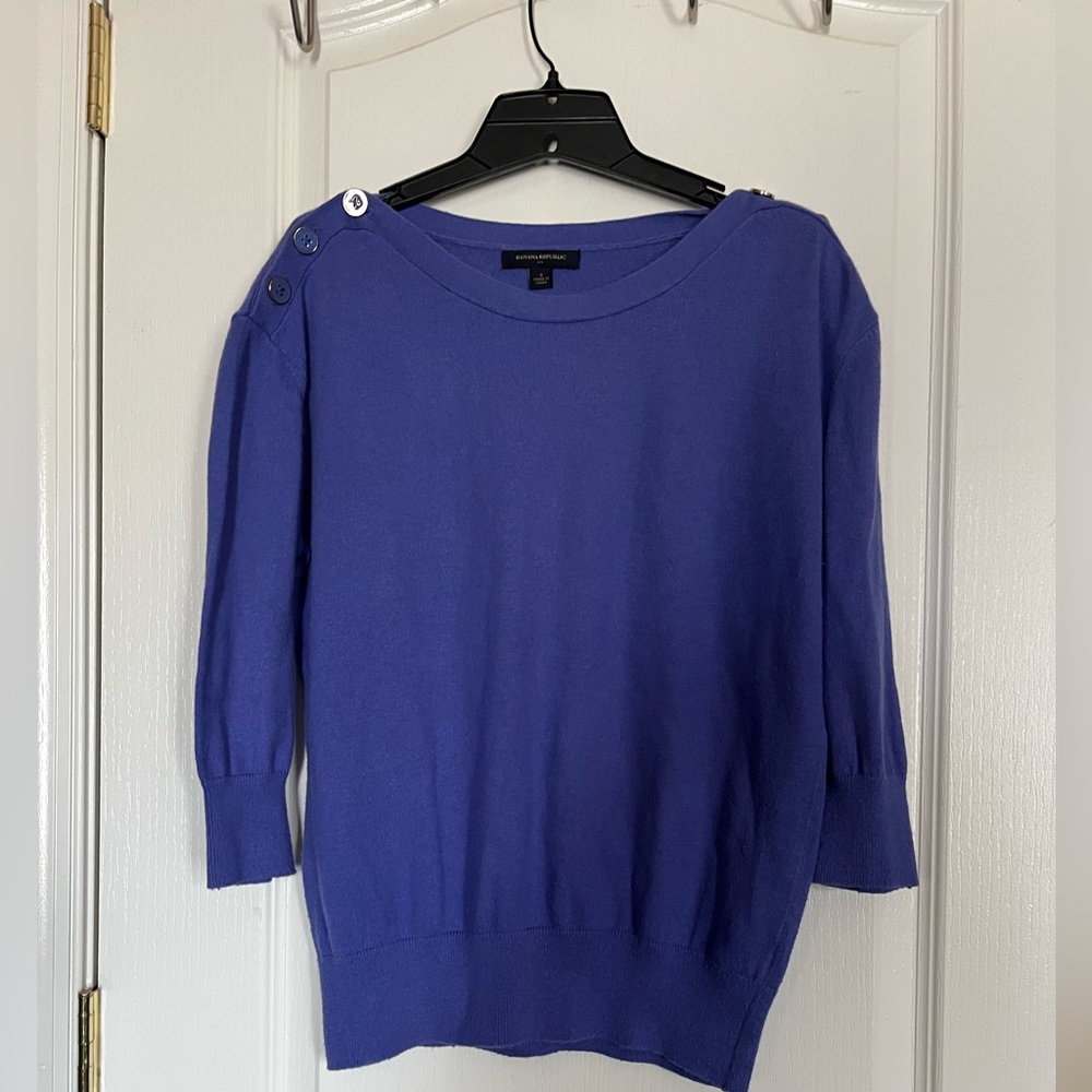 Banana Republic Factory Sweater with Button Accents